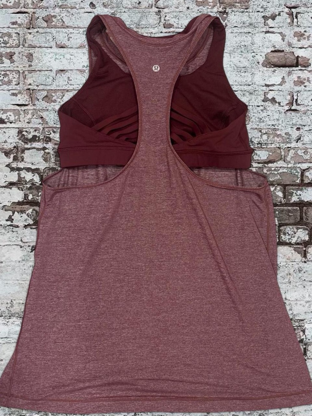 lululemon athletica Heathered Wine Racerback Tank